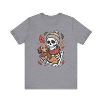 Load image into Gallery viewer, Dachshund Skeleton Fall T-Shirt
