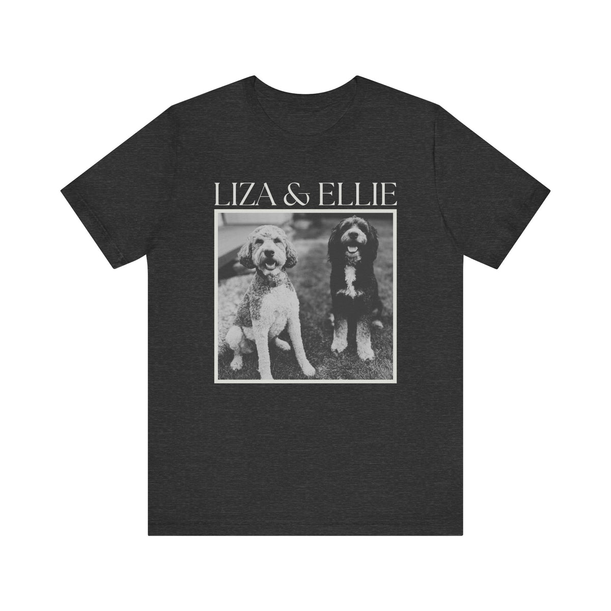 Personalized Black & White Dog T-Shirt