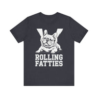 Load image into Gallery viewer, Rolling Fatties French Bulldog T-Shirt
