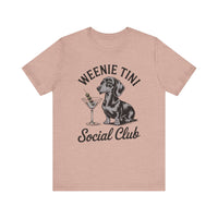 Load image into Gallery viewer, Weenie Tini Social Club Dachshund T-Shirt
