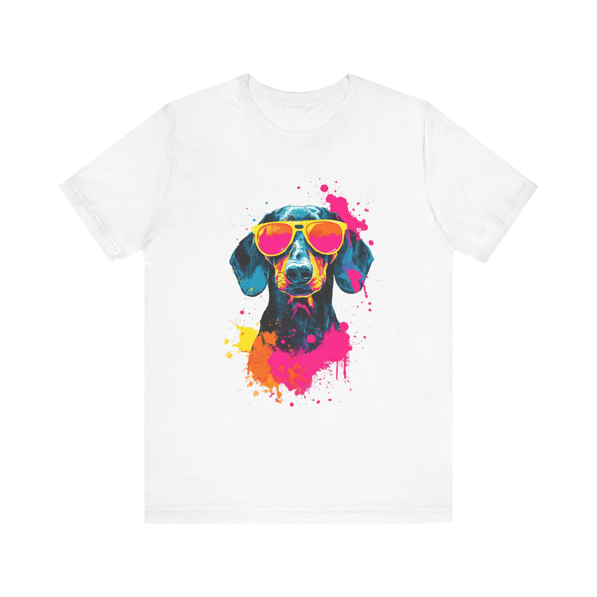 Dachshund Neon Splash T-Shirt