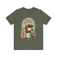 Load image into Gallery viewer, Slow Sunday Coffee Club Dachshund T-Shirt
