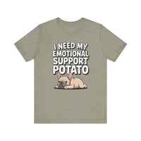 Load image into Gallery viewer, Emotional Support Potato Frenchie T-Shirt
