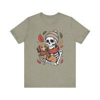 Load image into Gallery viewer, Dachshund Skeleton Fall T-Shirt
