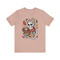 Load image into Gallery viewer, Dachshund Skeleton Fall T-Shirt
