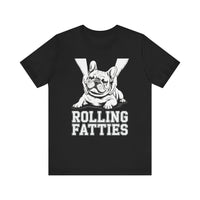 Load image into Gallery viewer, Rolling Fatties French Bulldog T-Shirt

