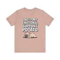 Load image into Gallery viewer, Emotional Support Potato Frenchie T-Shirt
