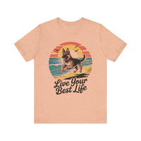 Load image into Gallery viewer, Live Your Best Life German Shepherd T-Shirt
