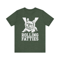 Load image into Gallery viewer, Rolling Fatties French Bulldog T-Shirt

