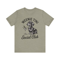 Load image into Gallery viewer, Weenie Tini Social Club Dachshund T-Shirt
