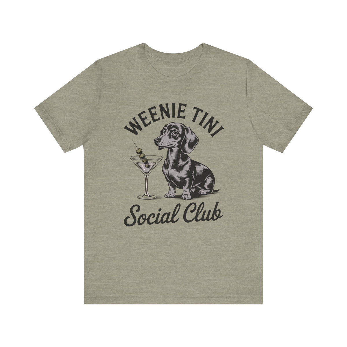 Weenie Tini Social Club Dachshund T-Shirt