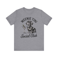 Load image into Gallery viewer, Weenie Tini Social Club Dachshund T-Shirt
