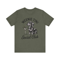 Load image into Gallery viewer, Weenie Tini Social Club Dachshund T-Shirt
