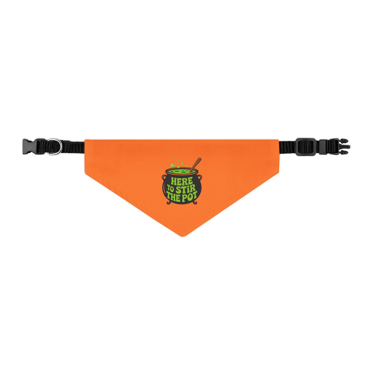 Here to Stir the Pot Halloween Dog Bandana Collar