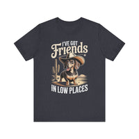 Load image into Gallery viewer, I&#39;ve Got Friends in Low Places Dachshund T-Shirt
