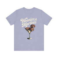 Load image into Gallery viewer, Weenies and Martinis Dachshund T-Shirt
