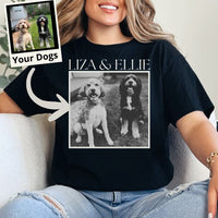 Load image into Gallery viewer, Personalized Black &amp; White Dog T-Shirt
